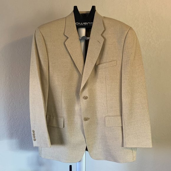 Ralph Lauren Other - RALPH LAUREN | Mens Dillards Wool Blend Herringbone Blazer Tan Size 46R